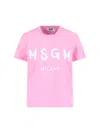 Msgm T-shirt Con Logo In Pink