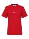 Msgm Logo T-shirt In Red