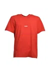 Msgm Logo T-shirt In Red