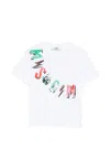Msgm Logo T-shirt In White