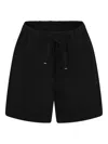 Msgm Logo-tag Shorts In Black