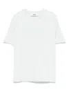 Msgm Logo-tape T-shirt In Blue