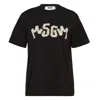 Msgm Logo Tee In Black