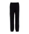 Msgm Flared High-waisted Jersey Pant In Black