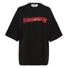 Msgm Logo T-shirt In Black