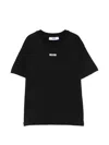 Msgm Logo T-shirt In Black