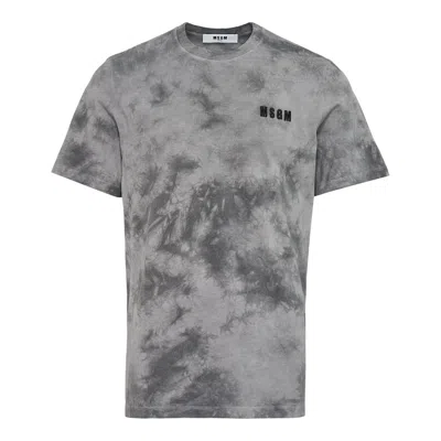 Msgm T-shirt With Logo In Multi