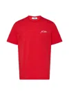 Msgm Logo T-shirt In Red