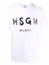 Msgm Logo T-shirt In White