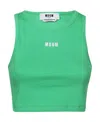 Msgm Logo Vest In Green