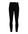 Msgm Logo-waistband Leggings In Black