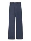 Msgm Blue Straight-leg In Blue