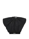 Msgm Logo-band Top In Black