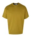 Msgm Logo-detail T-shirt In Yellow