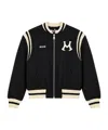 Msgm Logo-detailed Bomber Jacket In Black