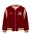 Msgm Logo-detailed Bomber Jacket In Red