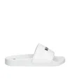 Msgm Logo-embossed Slides In White