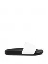 Msgm Logo-embossed Slides In White