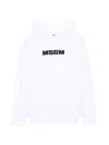Msgm Kids' Logo-embroidered Hoodie In Multi