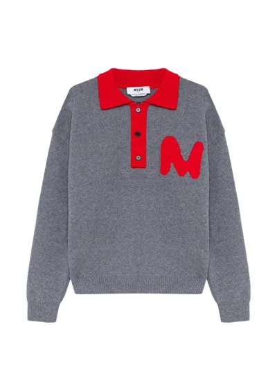 Msgm Logo-patch Button-up Polo Shirt In Animal Print