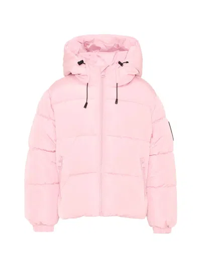 Msgm Kids' Logo-patch Puffer Jacket In Multi