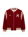 LOGO-PATCH STRIPED-TRIM JACKET
