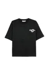 Msgm Logo-print Cotton T-shirt In Black