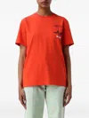 Msgm Logo-print Cotton T-shirt In Black