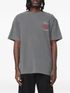 Msgm Logo-print Cotton T-shirt In Gray