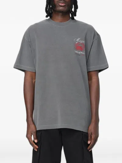 MSGM LOGO-PRINT COTTON T-SHIRT