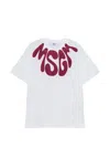Msgm Logo-print Cotton T-shirt In White