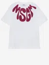Msgm Logo-print Cotton T-shirt In White