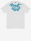 Msgm Logo-print Cotton T-shirt In White