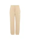 Msgm Logo-print Drawstring Track Pants In Neutral