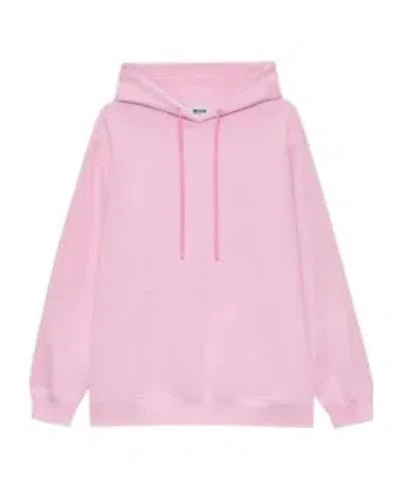 Msgm Logo-print Hoodie In Pink