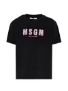Msgm Logo-print Short-sleeve T-shirt In Black