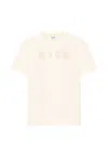 Msgm Logo-print Short-sleeve T-shirt In Neutral