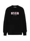 Msgm Logo-print Sweater In Black