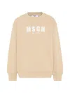 Msgm Logo-print Sweater In Neutral