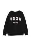 Msgm Logo-print Sweatshirt In Black