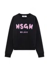 Msgm Logo-print Sweatshirt In Black