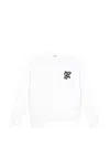 Msgm Logo-print Sweatshirt In White