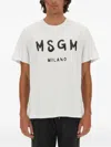 Msgm Logo-print T-shirt In White