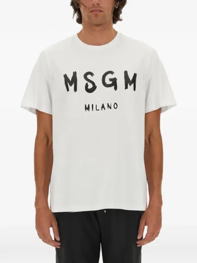 MSGM LOGO-PRINT T-SHIRT