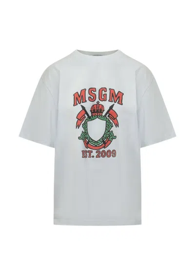 MSGM LOGO-PRINT T-SHIRT