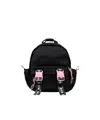 Msgm Logo-strap Backpack In Multi