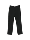Msgm Logo-waistband Trousers In Black