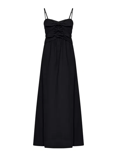 MSGM VESTIDO LARGO - NEGRO