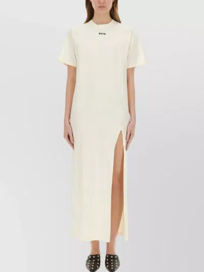 MSGM LONG DRESS SIDE SLIT