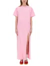 Msgm Bottega Veneta Silver-gold-brown Metal Sunglasses In Pink